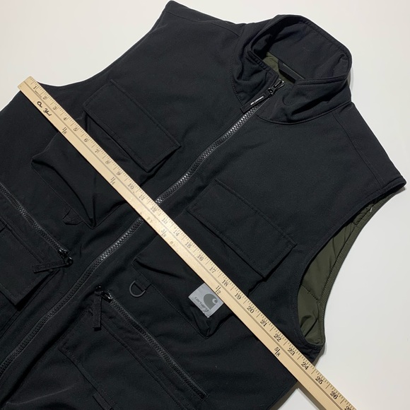 Carhartt WIP Work In Progress Utility Colewood Vest Black Green Mens Size XL - Picture 4 of 7